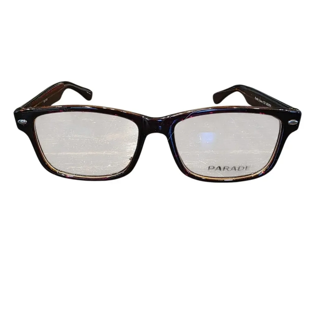 Parade Q-Series 1718 Brown Eyeglass Frames 53-17-145 Full Rim NWOT